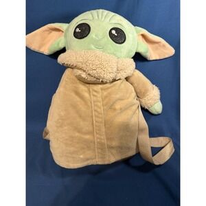 DISNEY + Mandalorian "The Child"  Baby Yoda Grogu Plush 14" inches Backpack